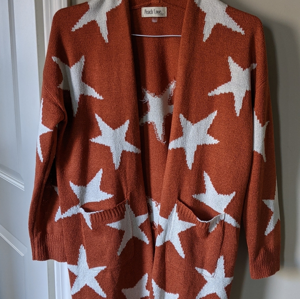 ⭐New NW Boutique Cardigan Star print